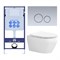 SET AQUATEK ЛЕЯ-019 4в1 (рама AQUATEK Standard INS-0000012+крепеж KKI-0000002+клавиша KDI-0000019+унитаз ЛЕЯ AQ1199-00 с тонким сиденьем soft-close) SET AQUATEK ЛЕЯ cm-019 4в1 - фото 60893