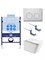 рама Standard INS-0000018+унитаз AQ1505T-00 с тонким сиденьем soft-close+крепление KKI-0000002 +кнопка TDI-0000002 SET AQUATEK ЛИБРА T-TDI002 - фото 60932