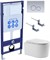 SET AQUATEK МИЯ 4в1 (рама AQUATEK Standard INS-0000012+ кркпеж KKI-0000002+клавиша KDI-0000019+унитаз МИЯ AQ2004-00 с тонким сиденьем soft-close SET AQUATEK МИЯ-019 4в1 - фото 60981
