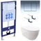 SET AQUATEK ПОЛАРИС (рама AQUATEK Standard INS-0000012+унитаз ПОЛАРИС AQ0700-00 с тонким сиденьем soft-close+ крепеж KKI-0000002 +панель KDI-0000010) SET AQUATEK ПОЛАРИС-010 4в1 - фото 61046
