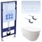 SET AQUATEK ПОЛАРИС (рама AQUATEK Standard INS-0000012+унитаз ПОЛАРИС AQ0700-00 с тонким сиденьем soft-close+ крепеж KKI-0000002 +панель KDI-0000013) SET AQUATEK ПОЛАРИС-013 4в1 - фото 61048