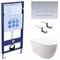 SET AQUATEK ПОЛАРИС (рама AQUATEK Standard INS-0000012+унитаз ПОЛАРИС AQ0700-00 с тонким сиденьем soft-close+ крепеж KKI-0000002 +панель KDI-0000014) SET AQUATEK ПОЛАРИС-014 4в1 - фото 61049