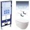 SET AQUATEK ПОЛАРИС (рама AQUATEK Standard INS-0000012+унитаз ПОЛАРИС AQ0700-00 с тонким сиденьем soft-close+ крепеж KKI-0000002 +панель KDI-0000016) SET AQUATEK ПОЛАРИС-016 4в1 - фото 61050