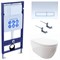 SET AQUATEK ПОЛАРИС (рама AQUATEK Standard INS-0000012+унитаз ПОЛАРИС AQ0700-00 с тонким сиденьем soft-close+ крепеж KKI-0000002 +панель KDI-0000021) SET AQUATEK ПОЛАРИС-021 4в1 - фото 61054