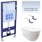 SET AQUATEK ПОЛАРИС (рама AQUATEK Standard INS-0000012+унитаз ПОЛАРИС AQ0700-00 с тонким сиденьем soft-close+ крепеж KKI-0000002 +панель KDI-0000022) SET AQUATEK ПОЛАРИС-022 4в1 - фото 61056