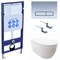 SET AQUATEK ПОЛАРИС (рама AQUATEK Standard INS-0000012+унитаз ПОЛАРИС AQ0700-00 с тонким сиденьем soft-close+ крепеж KKI-0000002 +панель KDI-0000024) SET AQUATEK ПОЛАРИС-024 4в1 - фото 61060
