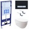 SET AQUATEK ПОЛАРИС (рама AQUATEK Standard INS-0000012+унитаз ПОЛАРИС AQ0700-00 с тонким сиденьем soft-close+ крепеж KKI-0000002 +панель KDI-0000026) SET AQUATEK ПОЛАРИС-026 4в1 - фото 61064