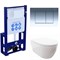 SET AQUATEK ПОЛАРИС (рама AQUATEK Standard INS-0000016+унитаз ПОЛАРИС AQ0700-00 с тонким сиденьем soft-close+панель KDI-0000010 SET AQUATEK ПОЛАРИС-010 - фото 61082