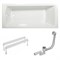 SET DOMINO PLUS (3 в 1)(ванна C631R00000+опора CY00030000+слив квадратный X01507) 70508024 - фото 61129
