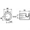 Настенный отвод для душа с держателем 706.00 X07P206
