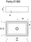 Умывальник FORMY 01 600 D белый без перелива XJL01260000