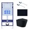 Set AQUATEK ВЕГА (рама AQUATEK Standard INS-0000012 с звукоиз.прокладкой+крепеж KKI-0000002+кнопкаKDI-0000012+унитаз ВЕГА AQ1905-MB с крышкой-сиденьем Set AQUATEK ВЕГА MB-012 4в1 - фото 65637