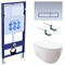 SET AQUATEK ПОЛАРИС (рама AQUATEK Standard INS-0000012+унитаз ПОЛАРИС AQ0700-00 с тонким сиденьем soft-close+ крепеж KKI-0000002 +панель KDI-0000027) SET AQUATEK ПОЛАРИС-027 4в1 - фото 65721