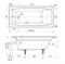 Wotte Forma 1500х700х445 ванна чугунная (БП-э00д1470) Forma 1500x700 - фото 68089 Wotte Forma 1500х700х445 ванна чугунная (БП-э00д1470) Forma 1500x700 - фото 68089