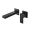 ЛИБРА смеситель для раковины настенный (внешняя и скрытая часть), матовый черный AQ1613MB