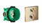 Set HG Ecostat Square термостатический смеситель для душа (15714140+01800180) шлиф.бронза 15714140S - фото 70538