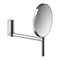 PLAN Косметическое зеркало без подсветки, поворотное, настенная модель, трехмерная регулировка, хром 17649010002