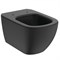 TESI AquaBlade® Подвесной унитаз Silk Black, гл. смыв, сидение и крышка T3528V3 или T3527V3 заказывается дополнительно, с крепежом TT0299598 T0079V3 - фото 72965