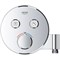 Grohtherm SmartControl Внешняя часть термостатического смесителя на 2 выхода со встроенным держателем ручного душа, хром 29120000 - фото 78201 Grohtherm SmartControl Внешняя часть термостатического смесителя на 2 выхода со встроенным держателем ручного душа, хром 29120000 - фото 78201