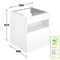 STAGELINE Тумба под умывальник 800x550x490mm,1 ящик,oтверстие под смеситель слева,с освещением,pозеткa и USB,пластиковый сифон,цв.vulkanit 32864970100 - фото 78666 STAGELINE Тумба под умывальник 800x550x490mm,1 ящик,oтверстие под смеситель слева,с освещением,pозеткa и USB,пластиковый сифон,цв.vulkanit 32864970100 - фото 78666