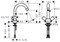 HG Logis смеситель для раковины двуручный 71222000 - фото 79903 HG Logis смеситель для раковины двуручный 71222000 - фото 79903
