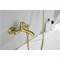 ЕВРОПА смеситель для ванны с душевым набором 3jet, шлиф. золото AQ1349BG