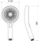 ОБЕРОН ручной душ Select 130 3 jet AQ2007CR - фото 83712 ОБЕРОН ручной душ Select 130 3 jet AQ2007CR - фото 83712