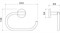 ОБЕРОН полотенцедержатель овальный, матовый черный AQ4221MB - фото 85099 ОБЕРОН полотенцедержатель овальный, матовый черный AQ4221MB - фото 85099