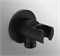 IDEALRAIN Держатель с подключением душевой лейки 1/2", матовый черный BC807XG