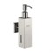 Дозатор для жидкого мыла настенный, антивандальный, 250 мл, квадратный корпус, из нержавеющей стали SUS 304, цвет САТИН. 22077