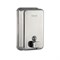 Дозатор для жидкого мыла 1000 мл, настенный, прямоугольный корпус с глазком, из нержавеющей стали марки SUS 304, цвет ХРОМ. 615K
