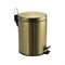 Ведро из нержавеющей стали, с педалью, круглое, 5 литров, цвет МАТОВОЕ ЗОЛОТО. 105-G