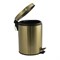 Ведро из нержавеющей стали, с педалью, круглое, 5 литров, цвет МАТОВОЕ ЗОЛОТО. 105-G