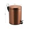 Ведро из нержавеющей стали, с педалью, круглое, 5 литров, цвет МЕДЬ. 105-М