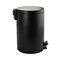 Ведро из нержавеющей стали, с педалью, круглое, 12 литров, цвет ЧЁРНЫЙ. 2412