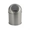 Ведёрко для мусора 1 л, круглое, НАСТОЛЬНОЕ, с нажимной крышкой, из нержавеющей стали. Цвет САТИН. 101